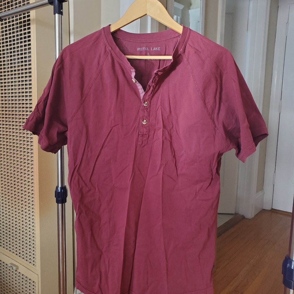 Pistol Lake Cotton Short Sleeve Henley